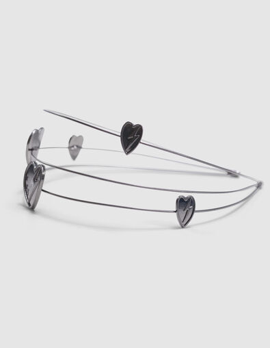 Diadeem metalgun met hartjes-bliksems meisjes - IKKS