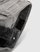 Grijze skinny jeans met grafische sjaal meisjes-6