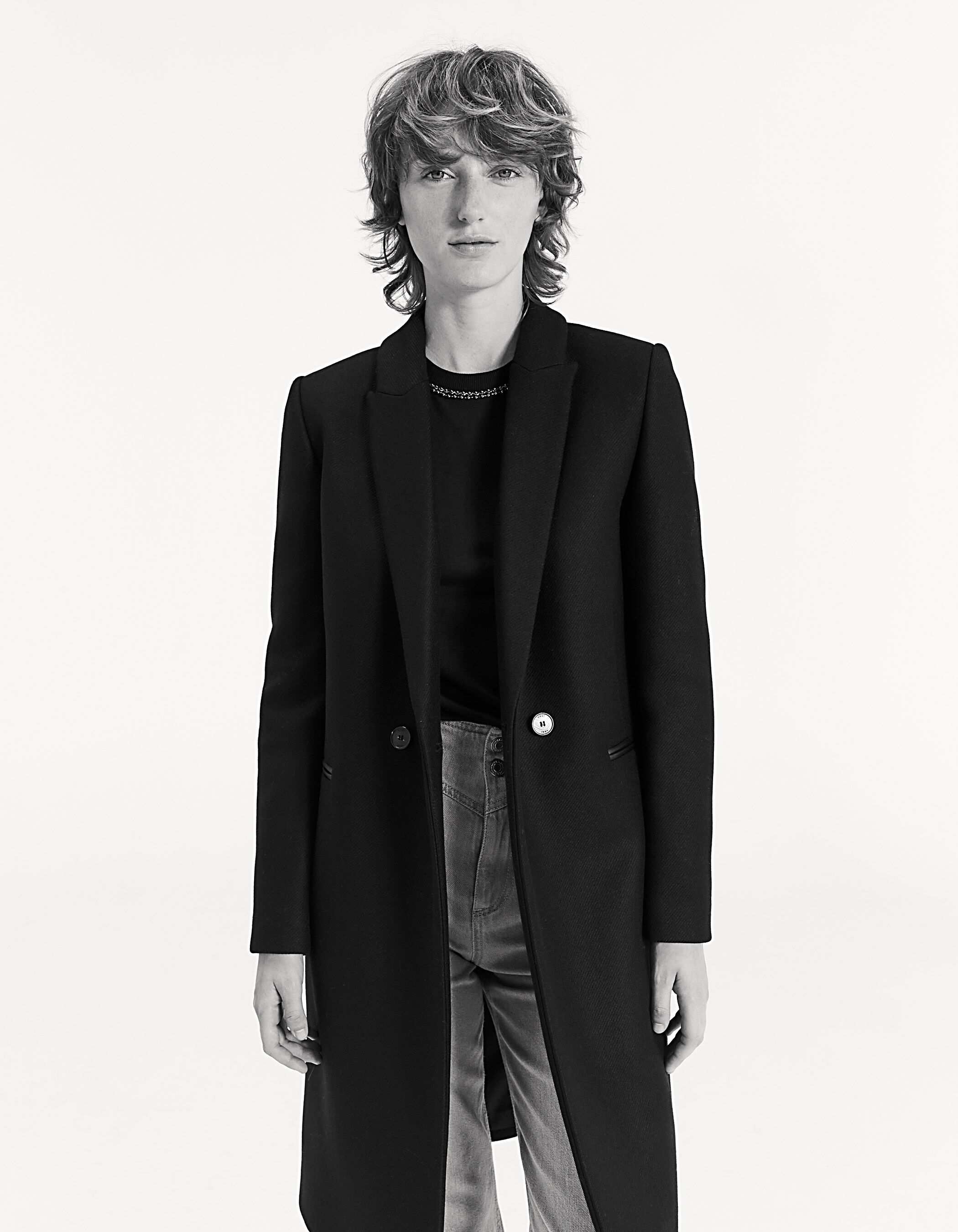 Manteau noir on sale simili cuir