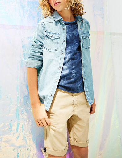 Bermuda chino camel fonc&eacute; gar&ccedil;on  - IKKS