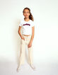 Girls’ vanilla corduroy flared trousers-2