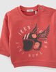 Sudadera roja casco alado bebé niño-2