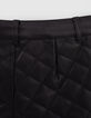 Schwarze Mädchensteppshorts Mini Me-5
