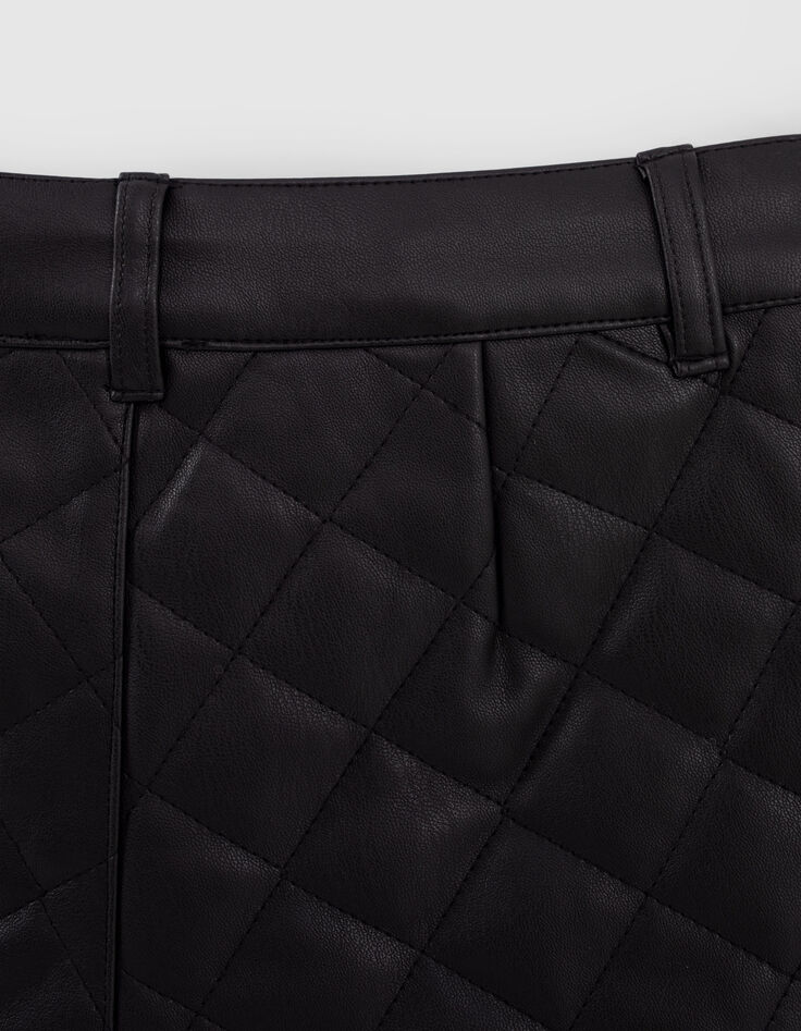 Schwarze Mädchensteppshorts Mini Me-5
