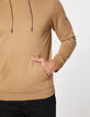 Sudadera visón con capucha con cordones IKKS Hombre-6