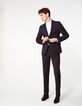 Chemise rayée bleue homme-12