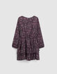 Roze jurk LENZING™ ECOVERO™ paisleyprint meisjes-3