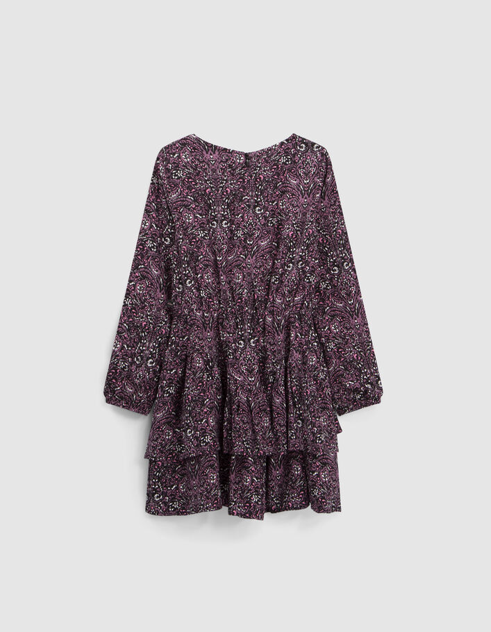 Roze jurk LENZING™ ECOVERO™ paisleyprint meisjes-6