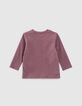 Camiseta dark purple algodón ecológico casco bebé niño -3