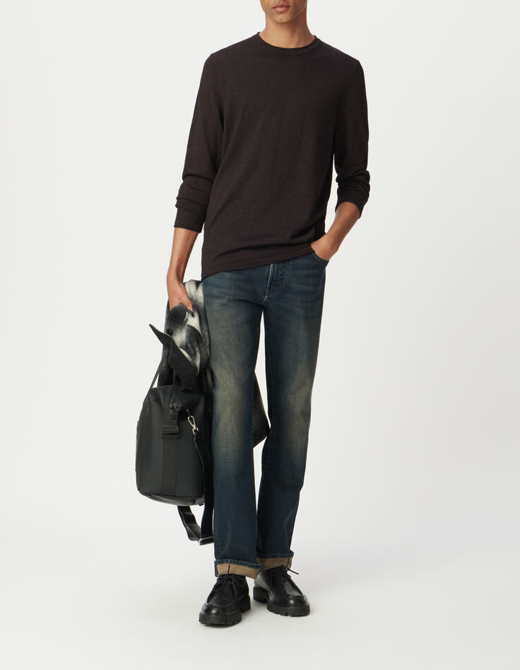 Pruim trui getwijnd breisel Heren-3