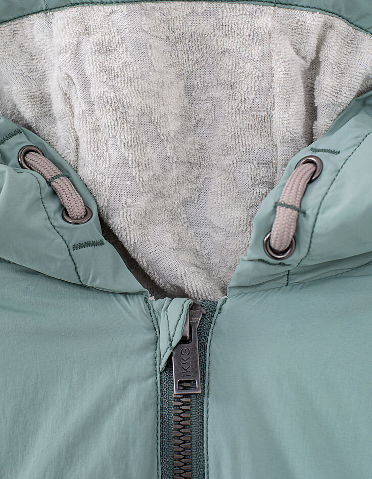 Windjack aqua met badstofvoering jongens-2