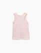 Girls’ light pink vest top with studded cowboy boot-5