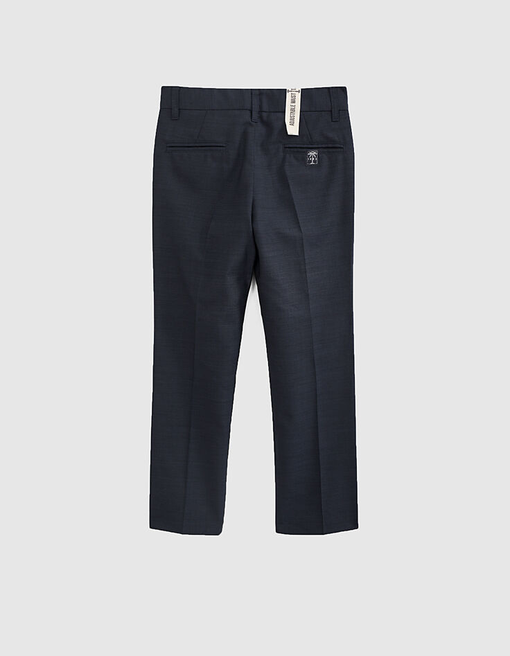 Boys' navy suit trousers -2