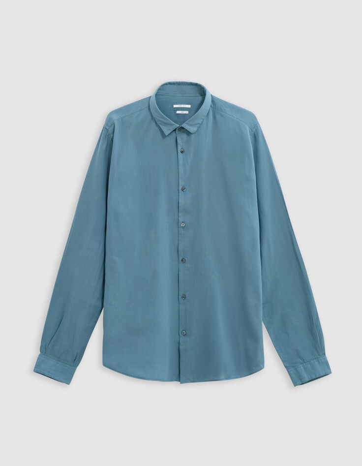 Camisa EASY naranja gasa algod&oacute;n hombre-5