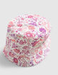 Bob lilas imprimé fleurs et broderie fille-4