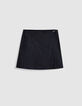 Jupe de tailleur courte marine motif rayures tennis Femme-6