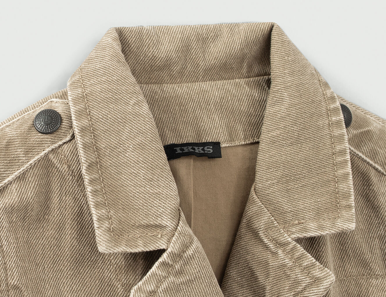 Lichtkaki Sahara-jasje Terra&reg; Denim peace & love meisjes - IKKS-8