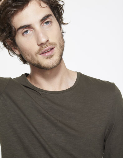 Tee-shirt kaki homme - IKKS