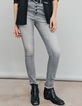 Grijze slim jeans high waist 7/8 sculpt up dames-2