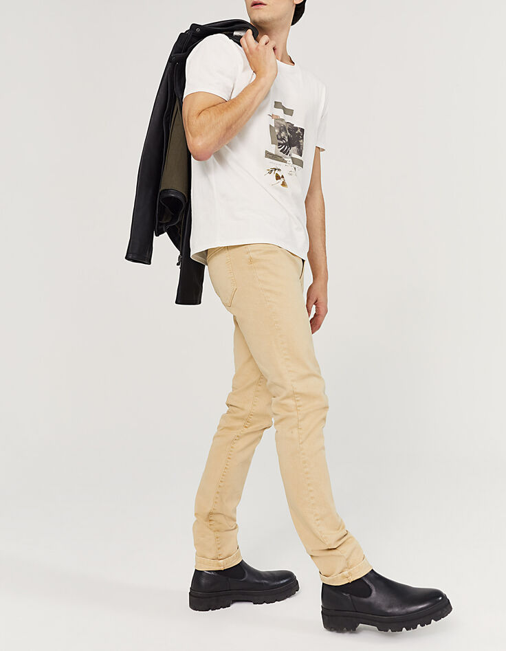 Herren-Jeans im SLIM-Fit aus Bio-Baumwolle in Vanille-6