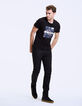 Zwart geborduurd heren-T-shirt L.A. Drive-6