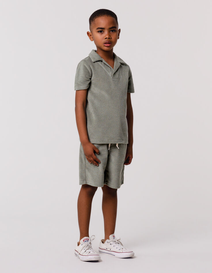 Polo kaki éponge garçon-1