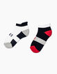 Calcetines bajos blancos, grises y navy niño -3