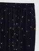 Pantalon jogger crêpe recyclé imprimé tête de mort femme-3