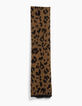 Echarpe mousseuse jacquard animalier camel femme-3