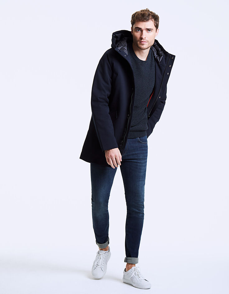 Pull marine et vert mélangé Homme-6 Pull marine et vert mélangé Homme-6