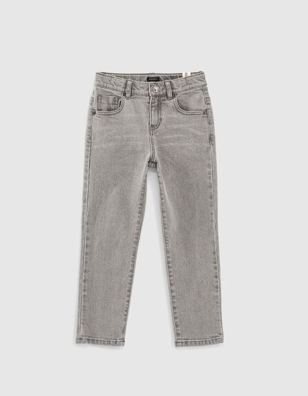 Boys’ bleached grey tapered jeans