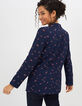 I.Code navy skate print suit jacket-4
