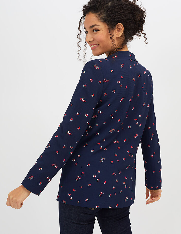 I.Code navy skate print suit jacket-4