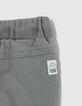 Baby boys’ khaki mixed fabric CARGO trousers-5