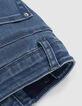 Vintage blue jeans met zijstroken meisjes-4
