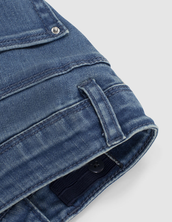 Vintage blue jeans met zijstroken meisjes-4