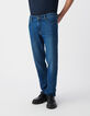 Indigoblaue SLIM-Herrenjeans-2