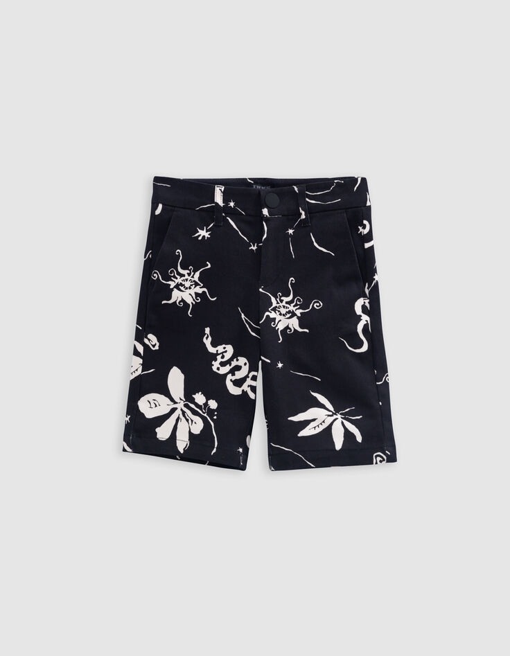 Bermuda noir imprimé maxi astro garçon-4