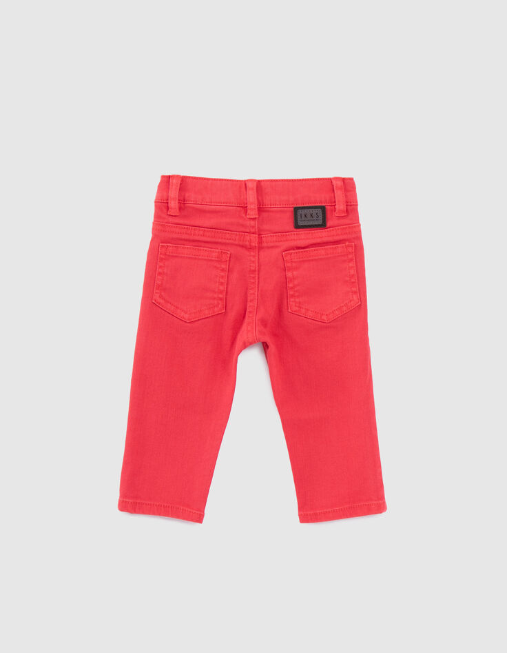 Baby boys’ faded red jeans-3