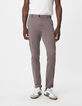 Pantalon chino slim gris Homme-2