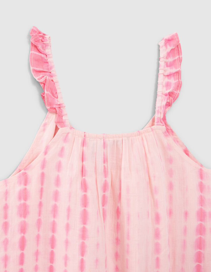 Vestido rosa tie&dye collares bordados ni&ntilde;a-6
