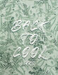 T-shirt aqua bio imprimé feuilles et message garçon -2