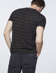 Kaki matrozen-T-shirt met zwarte camouflagestrepen Heren-3