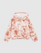 Girls’ ecru tie-dye heart sport sweatshirt-1
