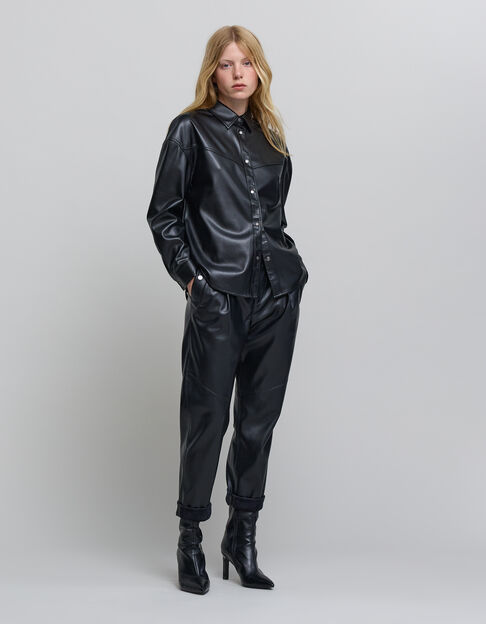 Camisa rock negra de mujer - IKKS
