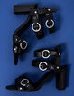 Sandales à talons en cuir noir et boucles femme-6
