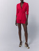 Women’s fuchsia print belted suit jacket-5
