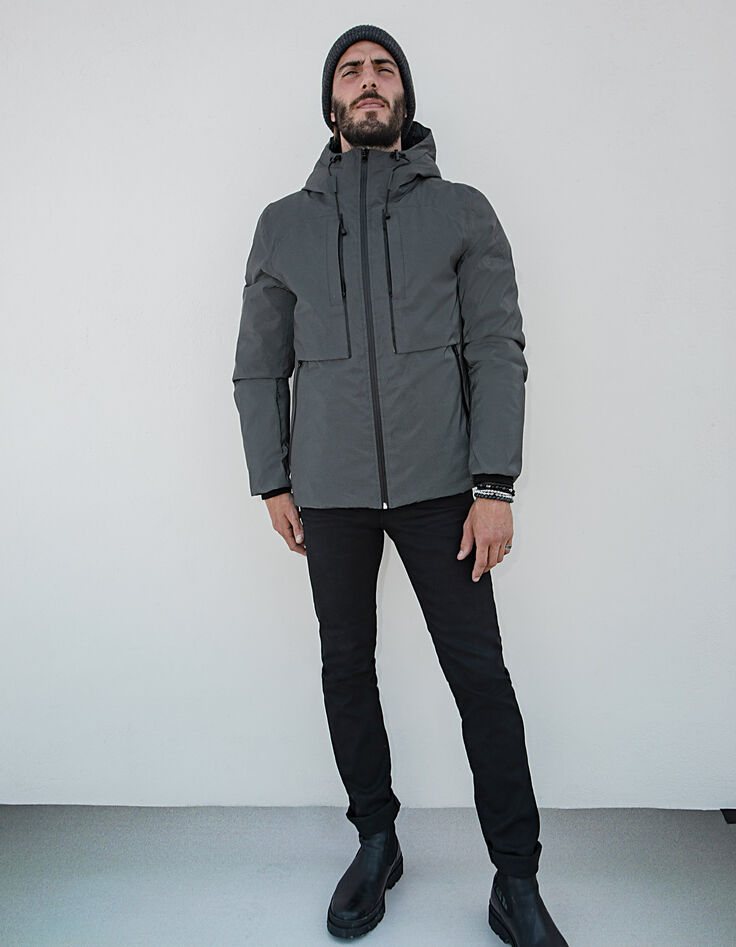 Doudoune gris anthracite REFLECHISSANTE Homme-7