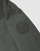 Veste kaki à capuche doublure éponge garçon-8
