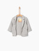 Baby boys' grey semi-plain suit jacket-4